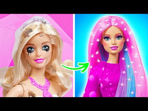 💄BARBIE Gets a DREAM Makeover! 👗Doll Crafts | Slick Slime Sam's Maker World