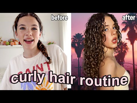 MY CURLY HAIR ROUTINE - All Products, Step By Step