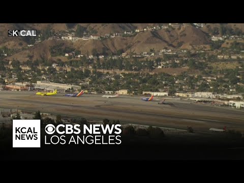 Flight delays expected as Hollywood Burbank Airport operates without traffic controllers