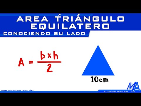 Perímetro y área del triangulo equilátero | Aplicación del Teorema de Pitágoras