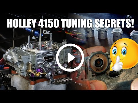 Holley 4150 Carburetor Tuning!  Accelerator pump / discharge nozzles / pump cams / power valve