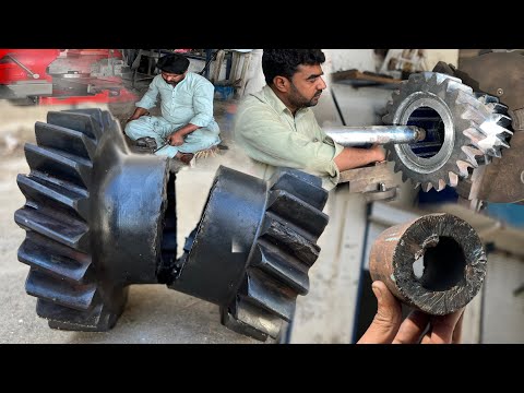 Due to Overload, Helical Pinion Gear Broke into Pieces – How an Expert Mechanic Amazingly Repair It…