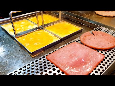 The Best Korean Street Toast! Isaacs Toast, Egg Toast, Bacon Toast, Good price! $2 toast