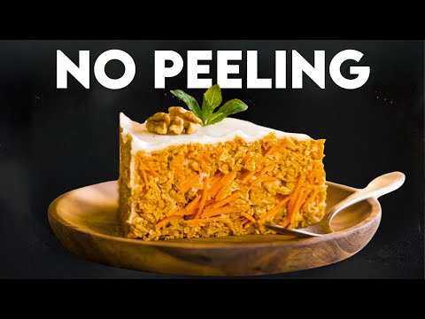 EASY Carrot Cake Without Even Peeling a Carrot!