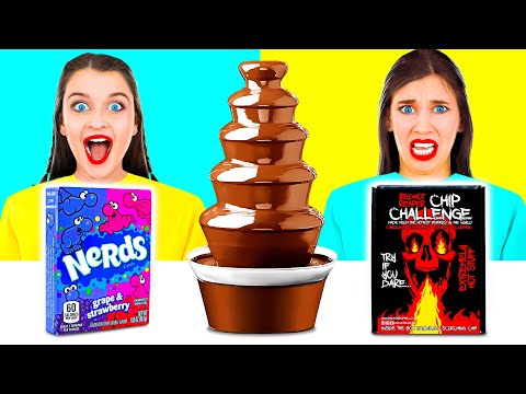 Chocolate Fountain Fondue Challenge | Epic Food Battle by Choco DO