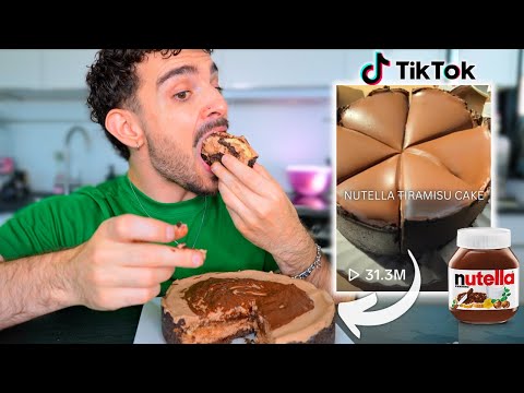 So I Tried the VIRAL Nutella Tiramisu Cake.... *nasty*