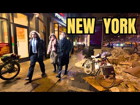 Exploring Manhattan's ULTRA-LUXURY HUDSON YARDS To Columbus Circle NYC | EXTREME COLD WARNING