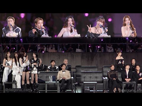 현진 홍중 슈화 김채원 'BEST CHOICE’/ 장원영 'Symbol of AAA' 수상 Reaction [Stray Kids ATEEZ LE SSERAFIM]/2025 AAA