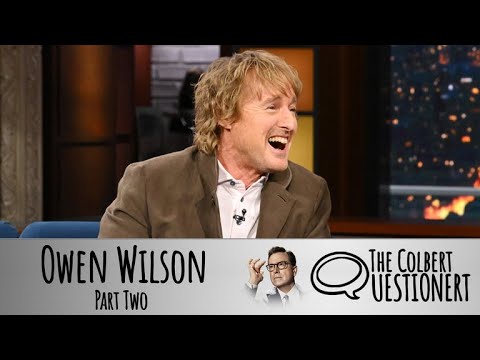 Owen Wilson Takes The Colbert Questionert - Part Two