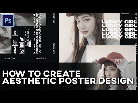 How To Create Aesthetic Poster Design || Photoshop Tutorial