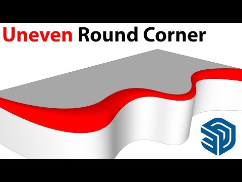 Uneven Round Corner in SketchUp - TutorialsUp