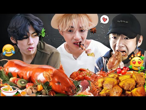 BTS V - Kim Taehyung Eating Moments Compilation 🤤