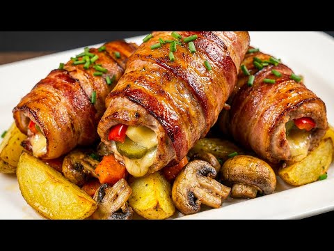 So lecker, dass ich sie jede Woche mache! Saftige Schweineröllchen aus dem Ofen!