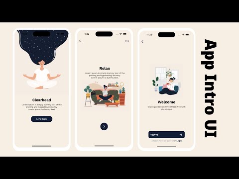 SwiftUI App Intro Animation's - Walkthrough Page Animation's - Xcode 14 - SwiftUI Tutorials