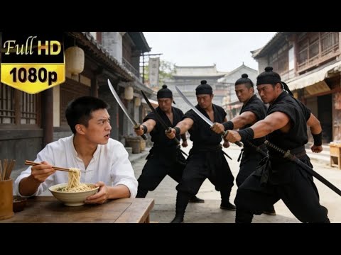 A bully humiliated a boy eating noodles, but was stabbed to death with a chopstick!