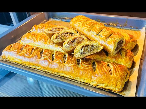 Боже До чего же это Вкусно Тающий во рту Необычный Пирог с сочной ореховой начинкой Песочный рулет