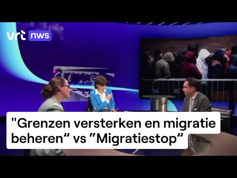 De Moor (CD&V) en Van Grieken (Vlaams Belang) debatteren over asiel en migratie