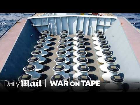 Cold War warship that used to hunt subs now shoots down drones | War On Tape | Daily Mail