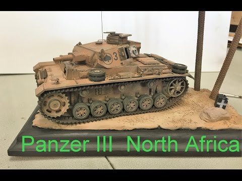 Building the Tamiya  1/35 Panzer III  ausf N,  North Africa, plastic models