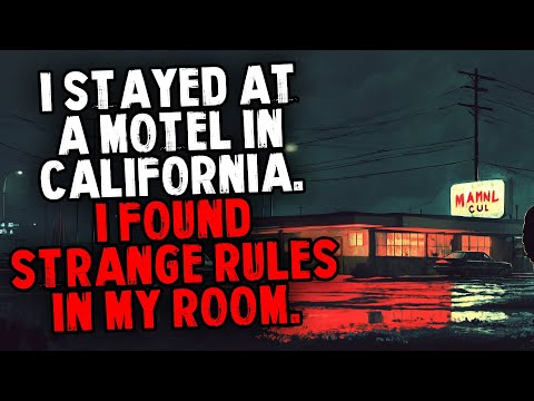 I stayed at a Motel in California. I Found Strange Rules in my room.