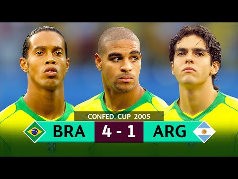 THE WORLD STOPPED TO WATCH RONALDINHO, ADRIANO AND KAKÁ HUMILIATE ARGENTINA IN 2005