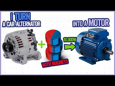 How to Make 10KW HIGH EFFICIENCY Brushless Motor From Old Alternator