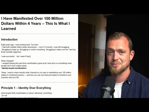I Manifested Over 100 Million Dollars Within 4 Years (My 7 principles)