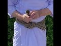 How to tie the Obi for iaido and iaijutsu #iaido #iaijutsu #swordsmanship #schwertkunst