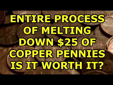 Melting down your copper pennies - total process and cost involved - Is it worth it? Let's find out!