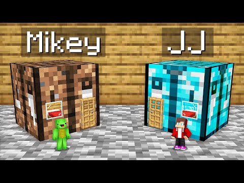 Mikey Poor vs JJ Rich HOUSE INSIDE WORKBENCH Survival Battle in Minecraft (Maizen)