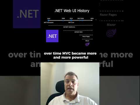 .NET Web UI History: #WebForms, #MVC, #RazorPages, #Blazor