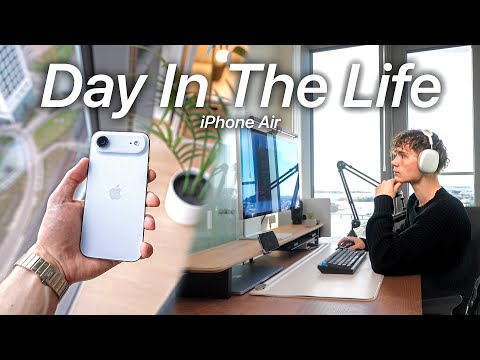 iPhone Air - Real Day In My Life As a Software Engineer | Battery & Camera Test