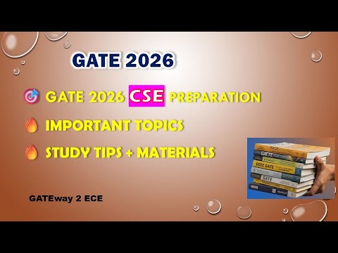 GATE Computer Science 2026 Strategy | Materials, Tips & Must-Know Topics-in தமிழ்- GATEway 2 ECE