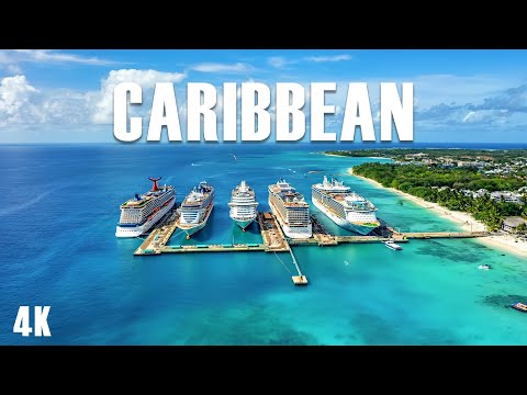 Caribbean 4K | Discover Tropical Beach Paradise and Turquoise Waters With Deep House Chill