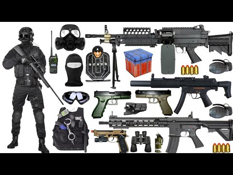 Special Forces Military Toy Gun Set Unboxing?Shotgun, AK47, Machine Gun, Kar98 Sniper Rifle, Beretta