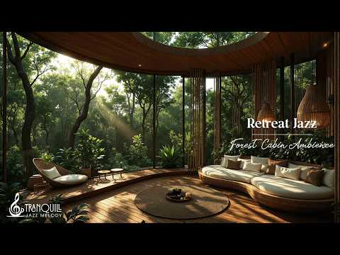 Peaceful Morning Jazz In Forest Living Ambience | Smooth Jazz Melody with Nature Escape for Relaxing