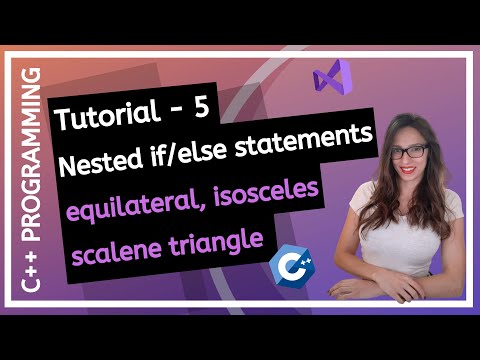 C++ FOR BEGINNERS (2025) - Nested if/else, Determine the type of a triangle PROGRAMMING TUTORIAL