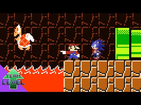 How will Mario and Sonic escape this Underground Cavern?