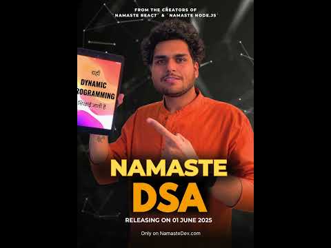 Namaste DSA releasing on Sunday, 01 June 2025 🔥 #dsa