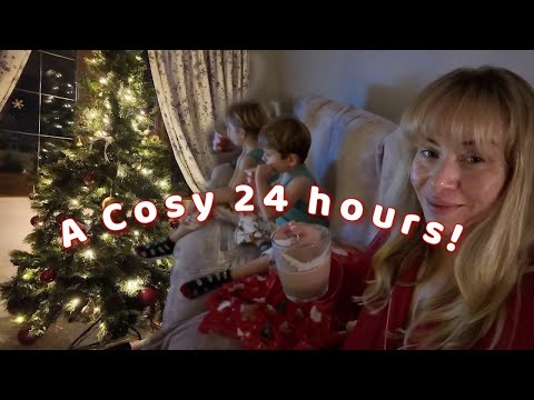 SPEND 24 HOURS WITH US IN DECEMBER | Festive Vlog