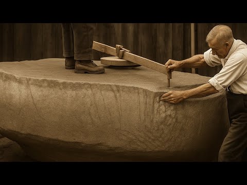 WATCH Historic Giant Grindstone in the Making (1971)
