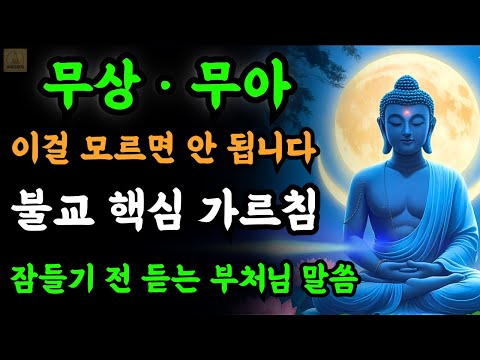 무상·무아를 모르면 불교를 모르는 것이다 ! 이 사실을 알면 인생이 바뀐다 | 부처님의 가르침 | 불교 명