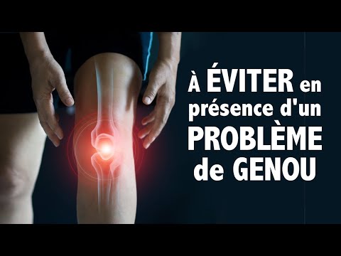 7 choses à ÉVITER en présence d'un problème au GENOU