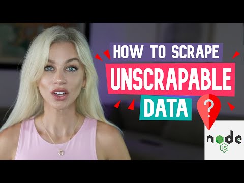 🛑 How to Scrape UNSCRAPABLE data! (super simple!) Node.js + API