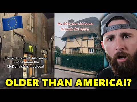American Reacts to The Oldest Towns and Buildings in Europe! *it's how old?*