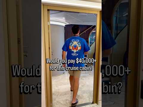 Would You Pay $40K for This Cruise Cabin? #cruise #shorts