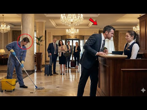 Millionär als Hausmeister verkleidet. Er erstarrte bei den Worten der armen Rezeptionistin.