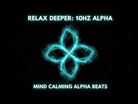 10Hz Alpha Binaural Beats • 8 Hours • Deep Focus, Calm & Mental Clarity | Black Screen | Headphones