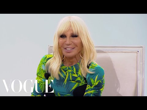 Donatella Versace on JLo's Dress, American Politics and Being Compared to Gianni | Vogue