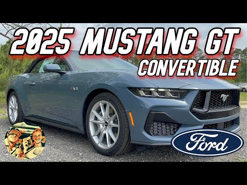 👉 2025 FORD MUSTANG GT PREMIUM CONVERTIBLE FULL REVIEW🔥 VAPOR BLUE, 5.0L V8, 450 HP, ACTIVE EXHAUST